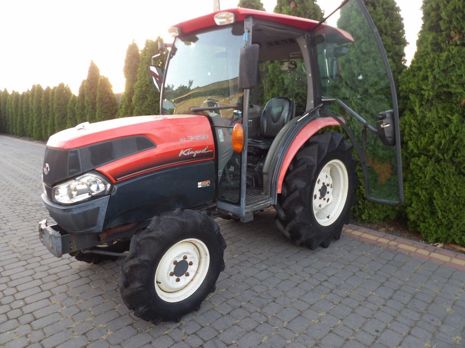 Kubota KL3450 34KM 4x4 KABINA zarejestrowany klima rewers mini traktor