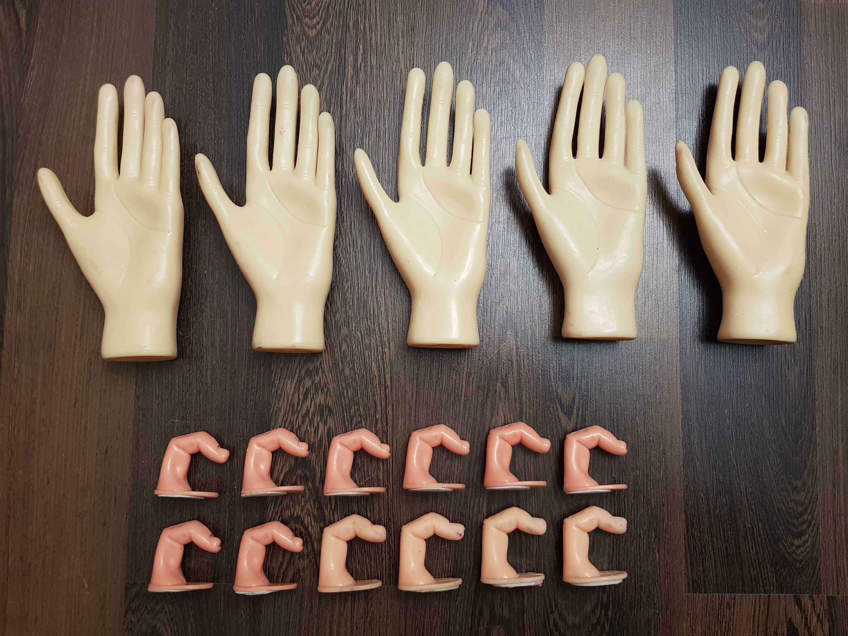 5 x Ręka Dłoń do ćwiczeń nauki manicure, przedłużania paznokci