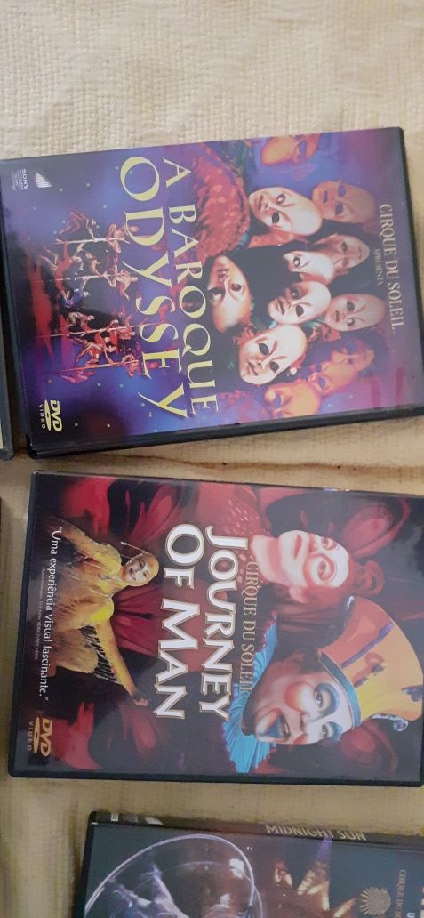 6 dvd~s cirque du soleil