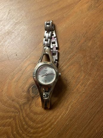 Zegarek Timex srebrna bransoletka damski