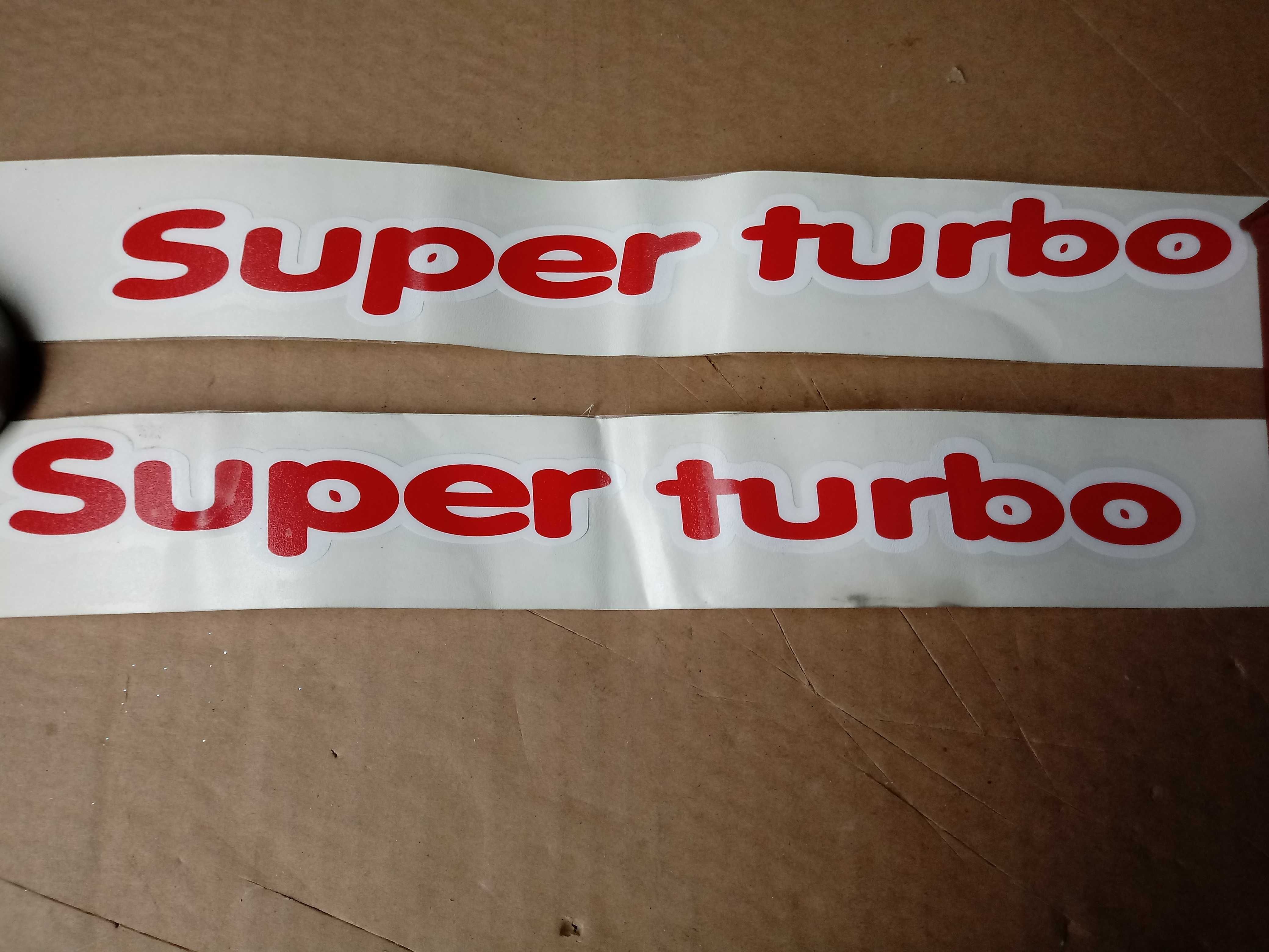Naklejka cienka SUPER TURBO P lub L do kolekcji KOMFORT - 1 szt.