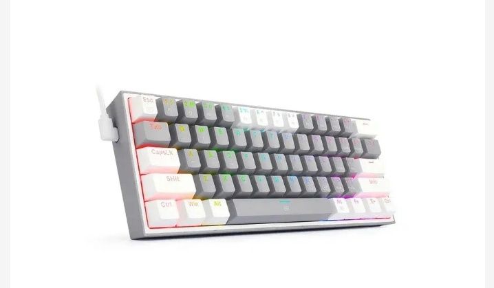 Клавіатура Redragon Fizz K617 Gray/White ENG (K617RGB-GW)
Клавіатура R