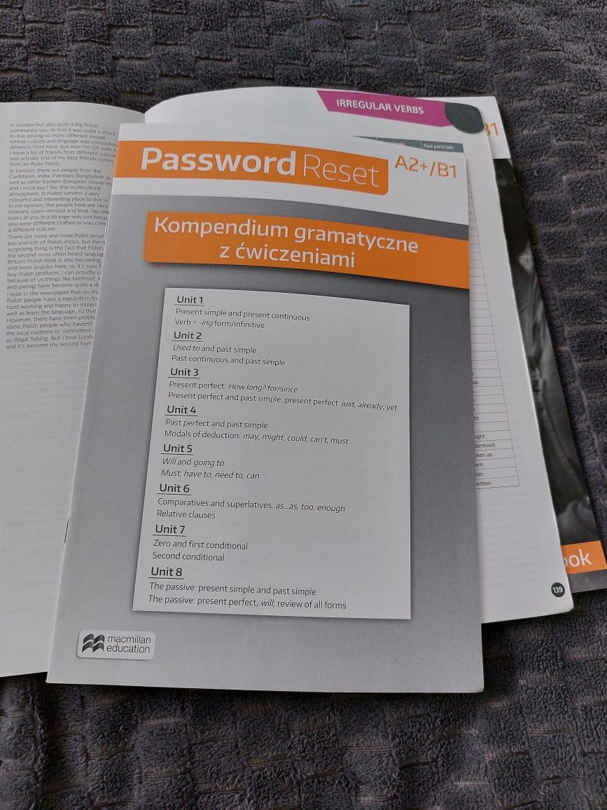 podręcznik i ćwiczenia Password Reset A2+/B1