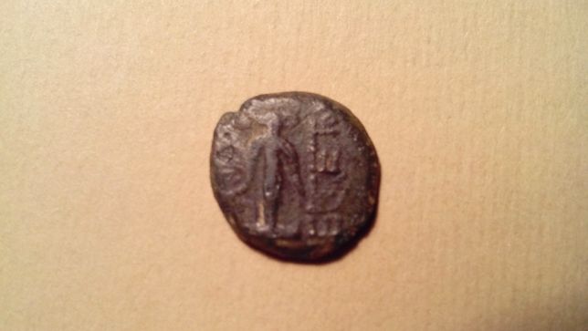 Монета Иудея Первая Еврейская Прута (132-130гг.до н.э)начало Хасмонеев