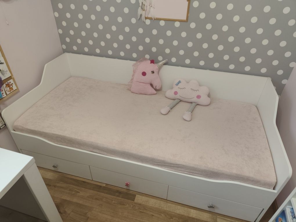 Łóżko 90x200 Agata meble białe