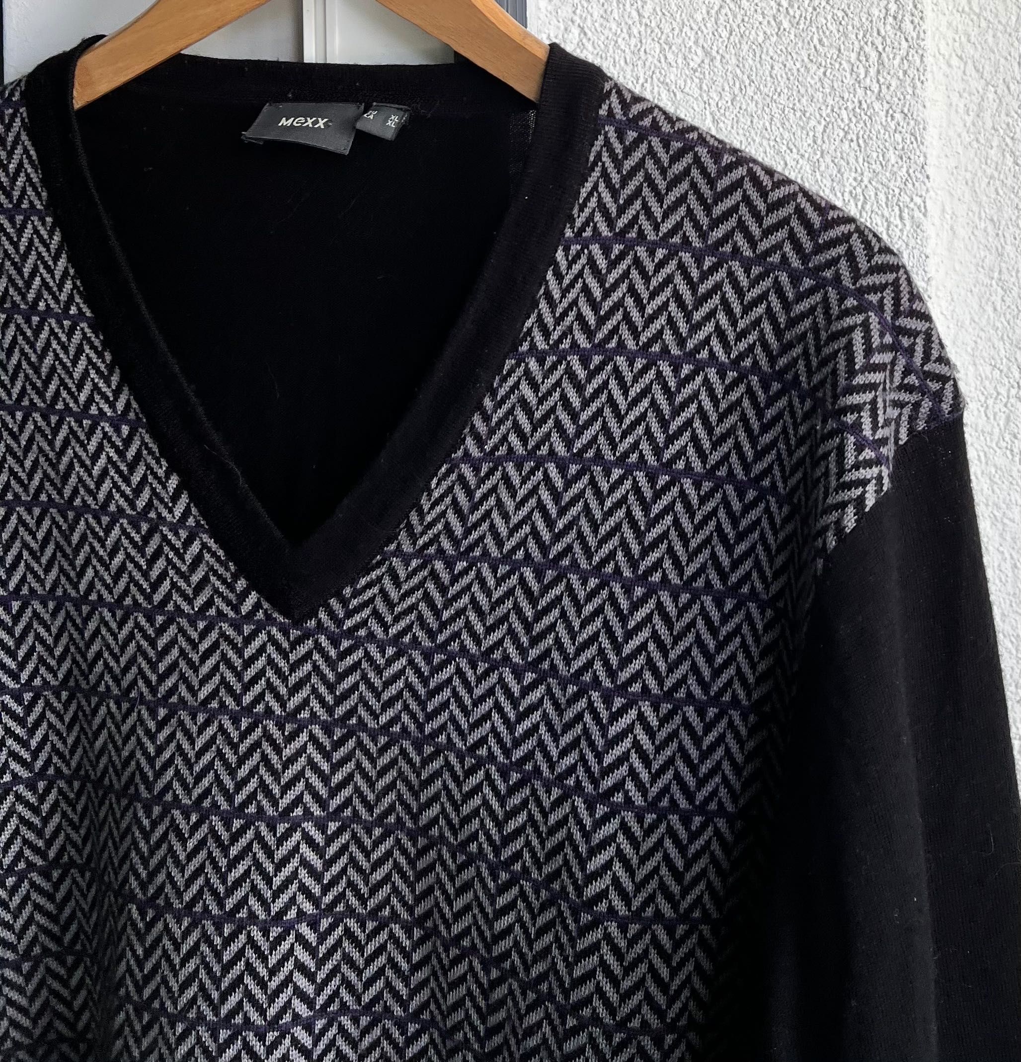 Wełniany sweter męski Mexx XL 100% merino