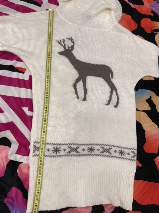 Новогодний свитер , платье , туника. Новорічний светр.