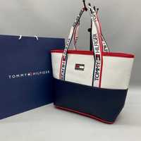 Сумка жіноча шопер велика в стилі Томмі Хілфігер Tommy Hilfiger