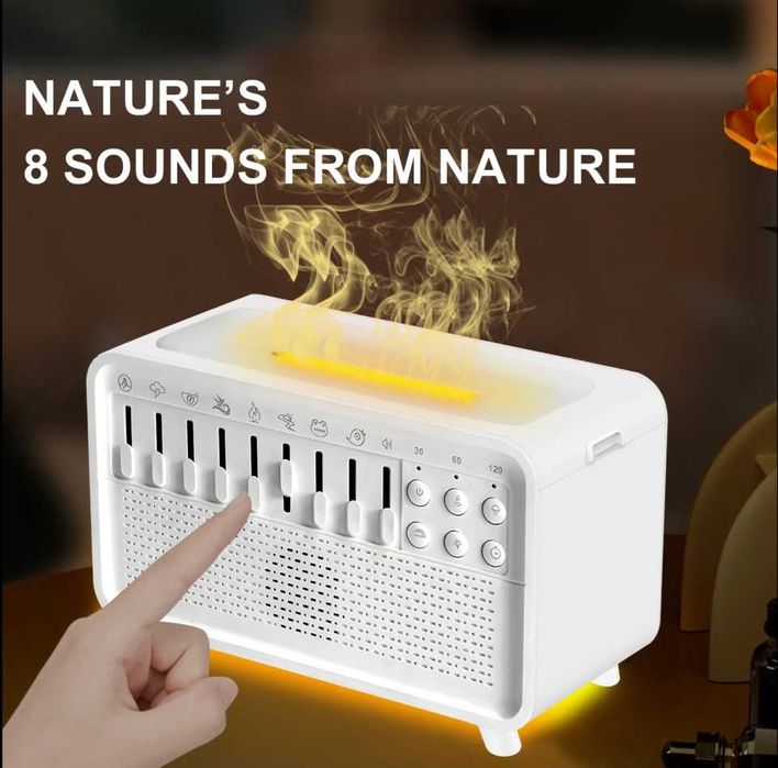 Зволожувач повітря зі звуком природи шумом моря та аромадифузор