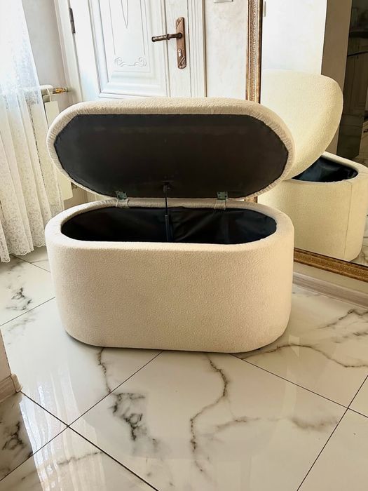 Пуф банкетка з нішою . Пуф скриня . Пуф з місцем для зберігання