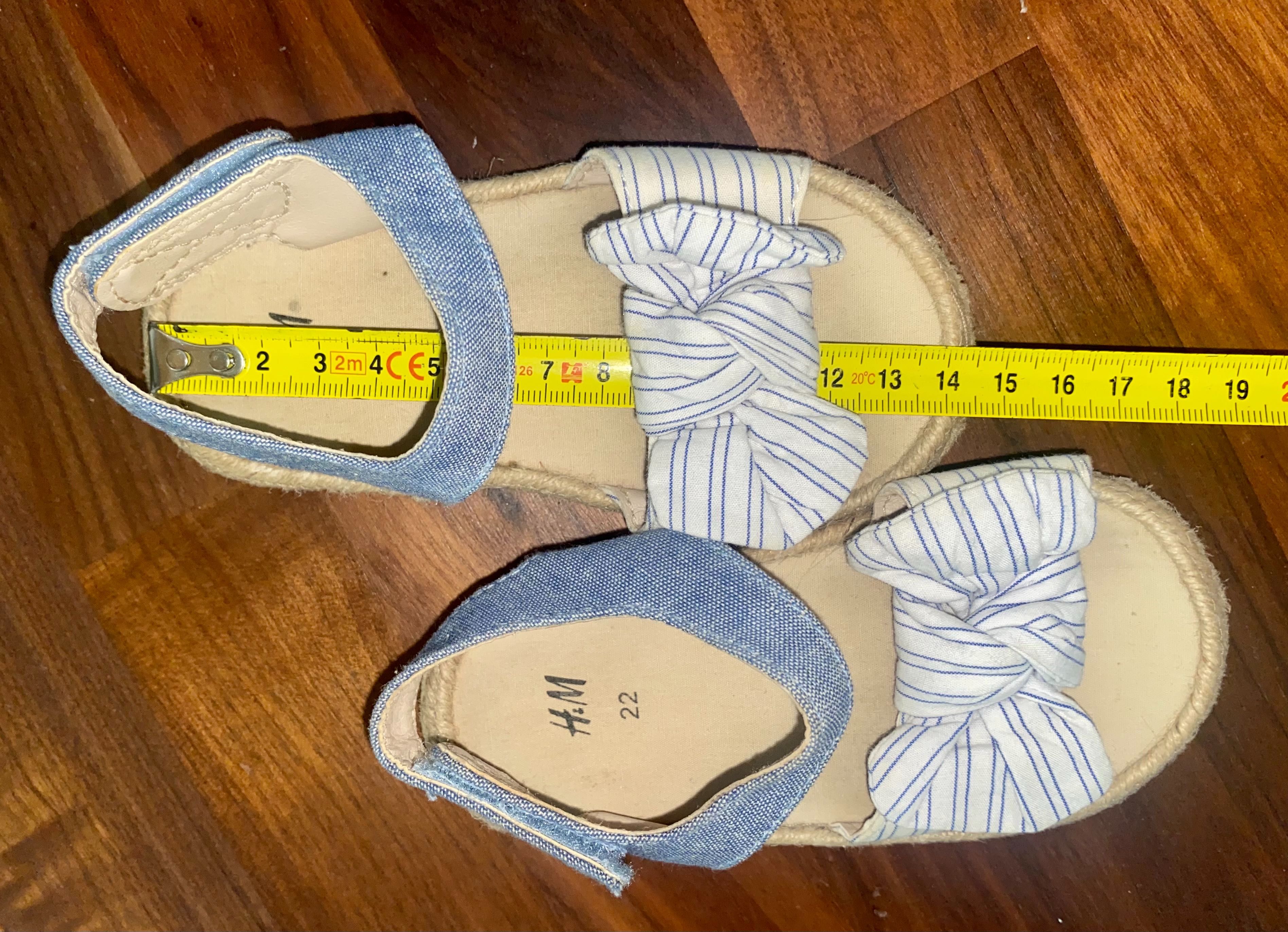 H&m sandałki 22 espadryle