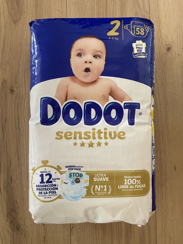 Fraldas Dodot sensitive tamanho 2