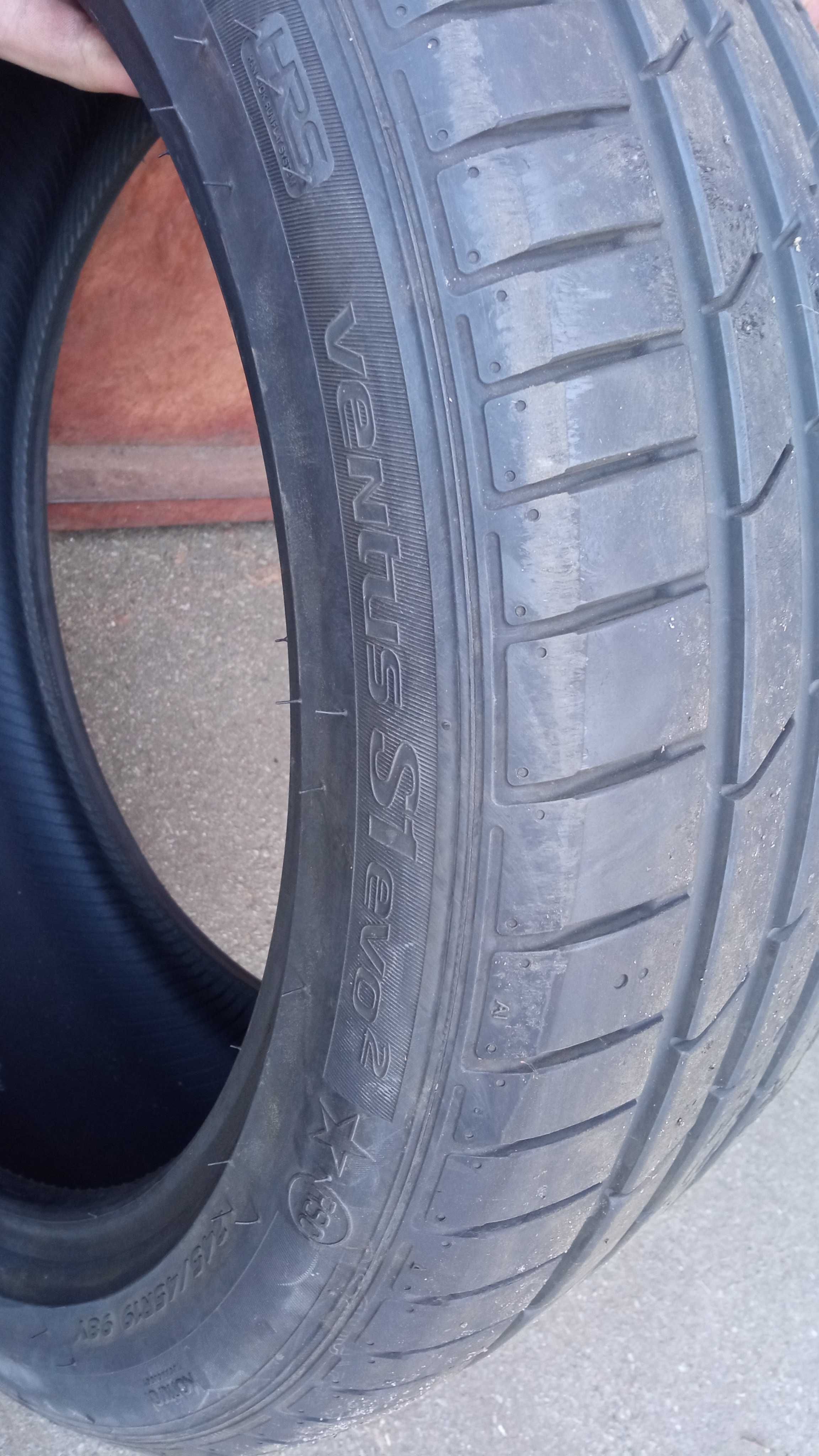 245/45 R19 HANKOOK VENTUS S1 EVO 2 K117 б/у 7мм.RSC 98Y - 2021 рік