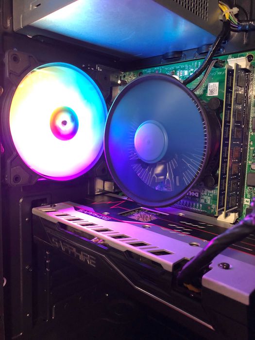 Игровой ПК Intel i7/16Gb/RX570/SSD256+500 компьютер системный блок