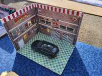 Diorama pequeno para miniaturas automóveis