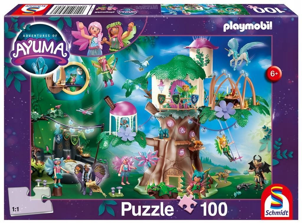 Puzzle 100 Playmobil Adventures Of Ayuma, Schmidt