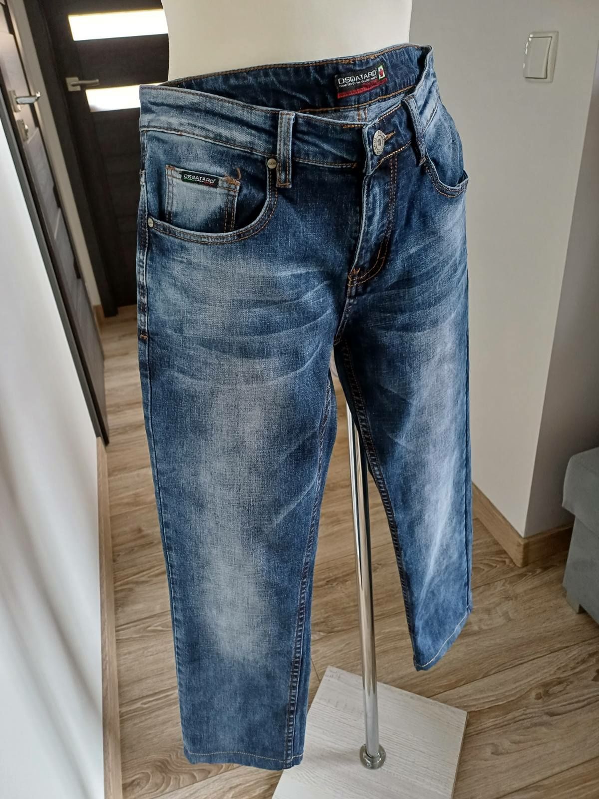 Spodnie unisex niebieski jeans Dsqatard 2 rozm L.