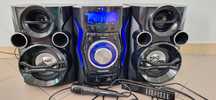 Wieża Karaoke MC60BT Blaupunkt z pilotem i mikrofonem bluetooth USB