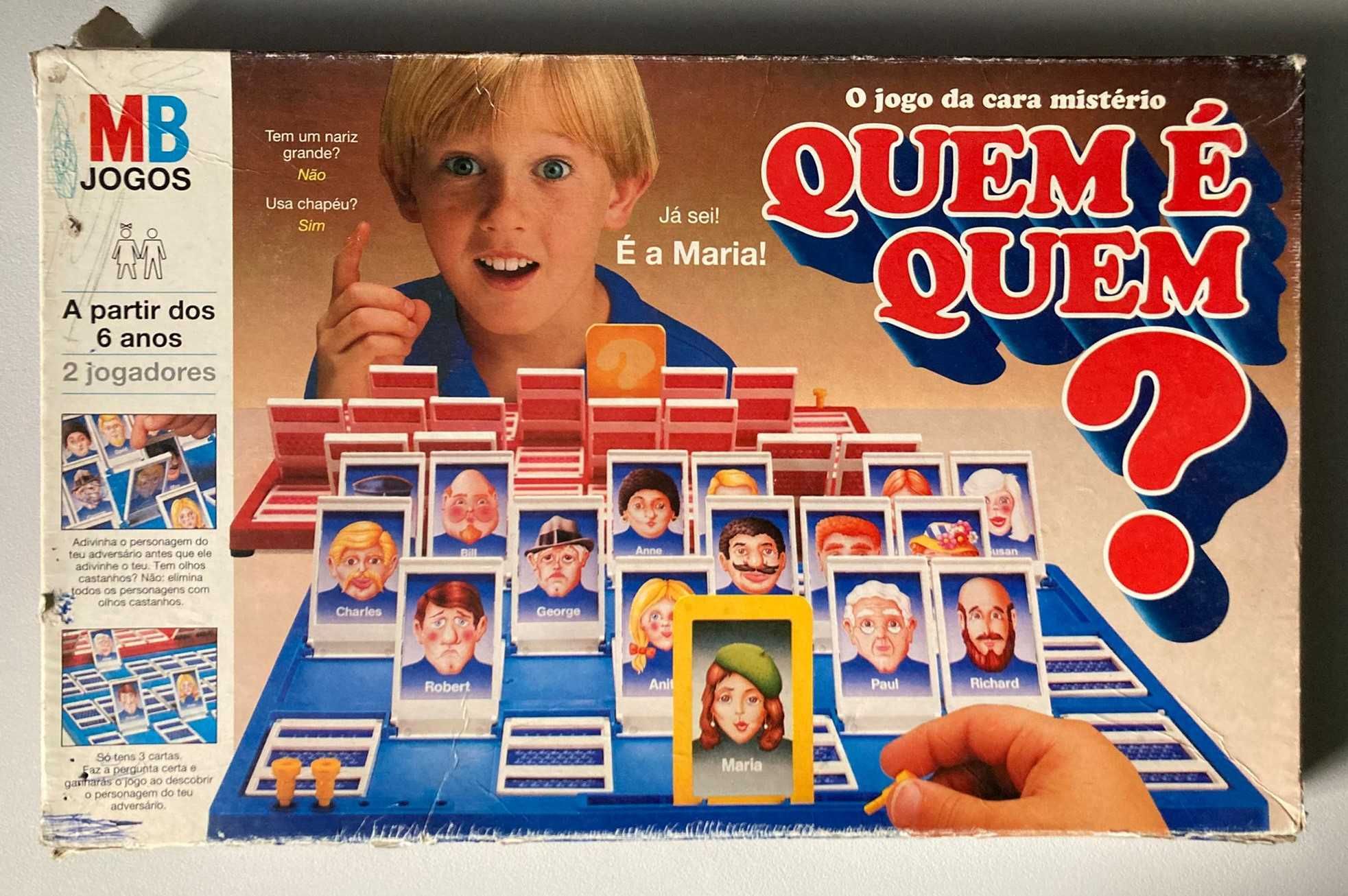 Quem é Quem? - Jogo de Tabuleiro Antigo [incompleto]
