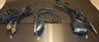 Kable audio video scart USB antena monitor telefon sieciowe przejściów