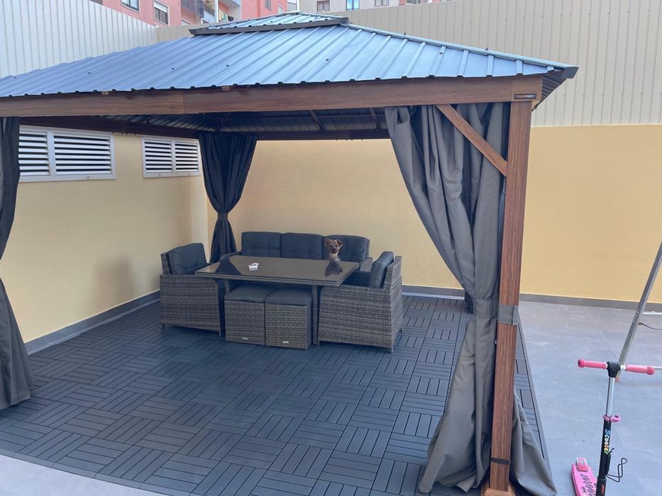 Piso para terraço Runnen Ikea 18m2