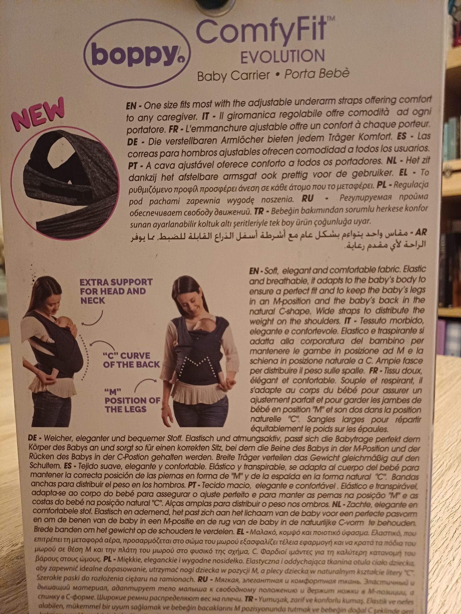 Marsupio (Porta-bebé) Boppy Comfyfit Evolution