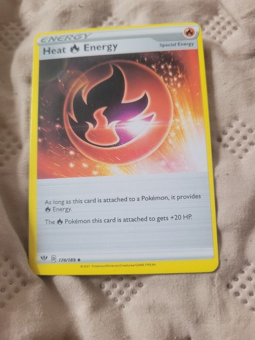 Karta pokemon Heat fire Energy