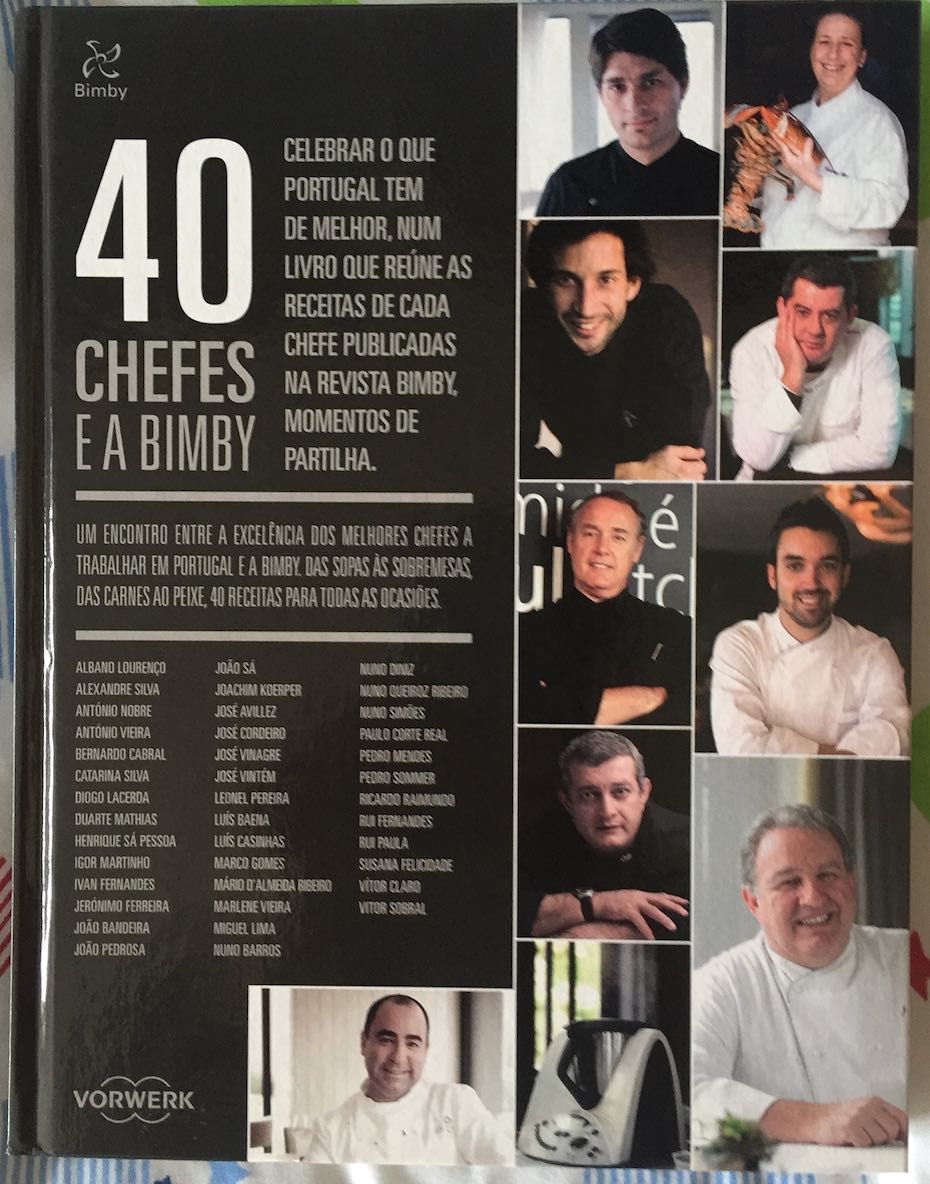 Livro: 40 Chefes e a Bimby - 12,5 euros