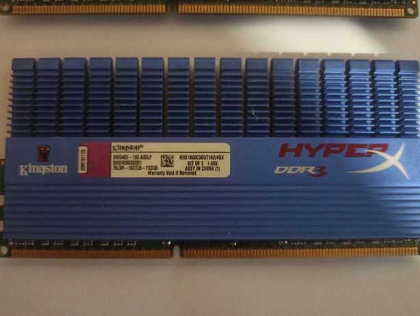 Kingston DDR3-1600 2gb есть 2 планки. HyperX (KHX1600C9D3T1K2/4GX)