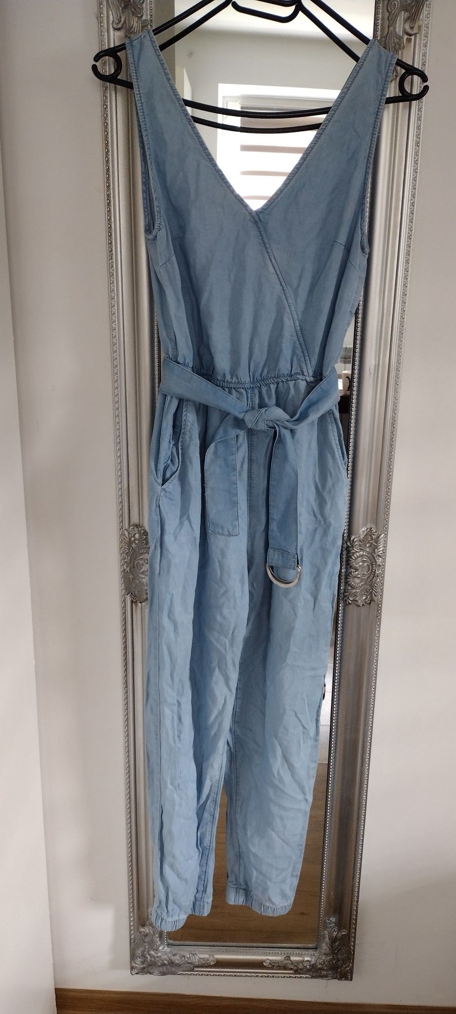 Kombinezon XS 34 Bershka a'la jeansowy
