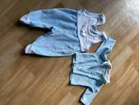 Śpioszki body pajacyk kaftanik 50/56 62 68 zestaw