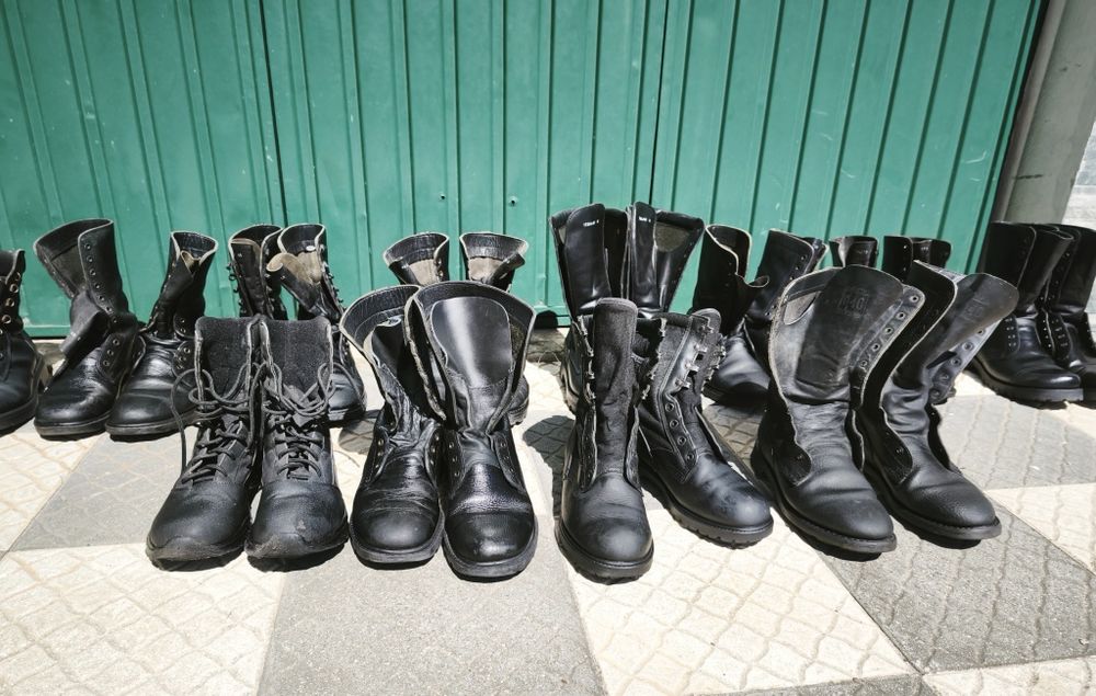 Botas militares do exército PT tamanho 40