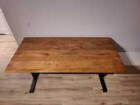 Biurko regulowane blat drewniany 180 x 90cm