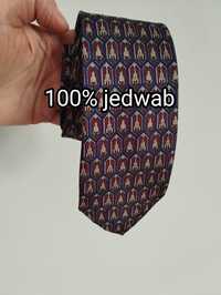 Jedwabny krawat 7,5cm 100% silk, Savastano