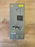 Hub USB-C –> 3x USB + USB-C, OTG, ładowanie, kabel 20 cm