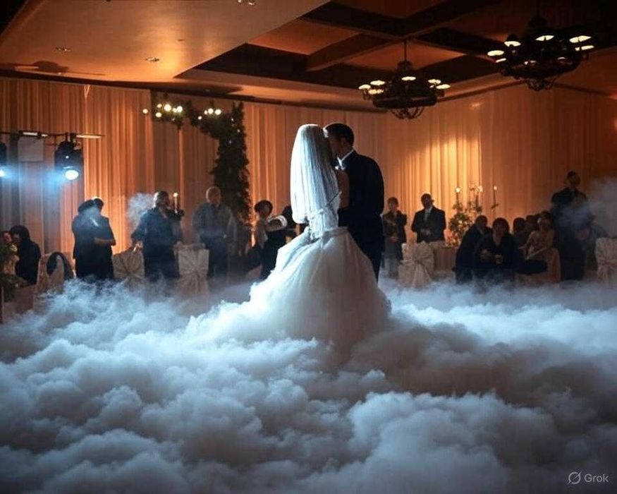 Ciężki dym, wypożyczenie generatora (suchy lód, pierwszy taniec)