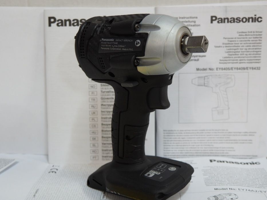 Klucz udarowy PANASONIC EY 75 A8- 1/2' moc 280Nm bez bateria