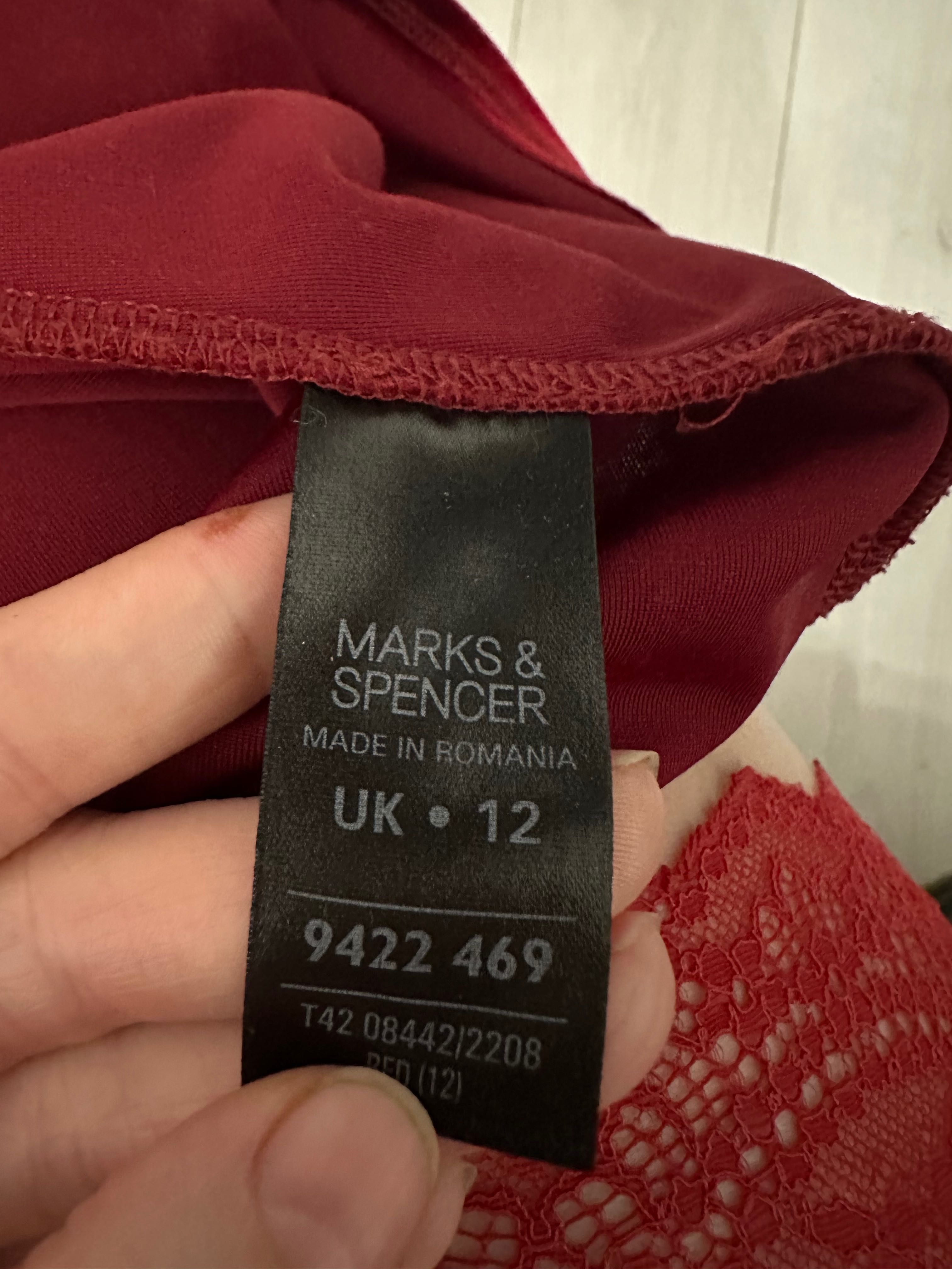 Оксамитова бордова сукня marks&spencer