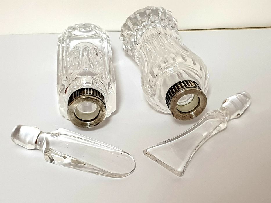 Conjunto de 2 frascos de perfume Cristal Atlantis
