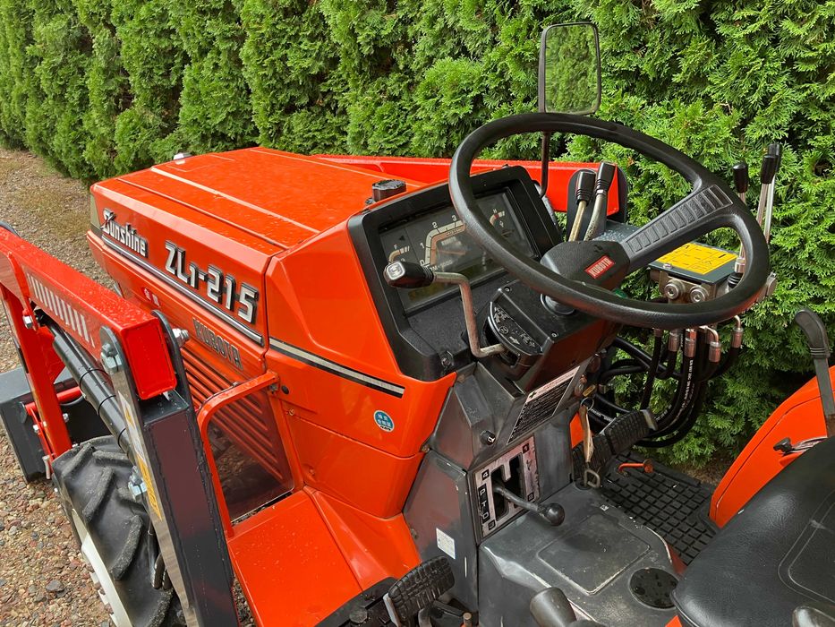 Mini Traktor Kubota L1 215 Rewers Wspomaganie Ładowacz Tur Ogrodniczy