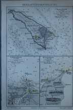 Helgoland - mapka morska. XIX/XX wiek.