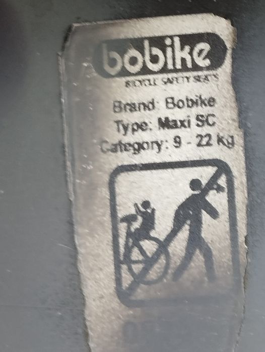 Fotelik rowerowy bobike 9-22kg