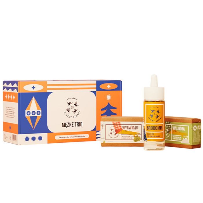 Mydlarnia Cztery Szpaki Mężne Trio zestaw