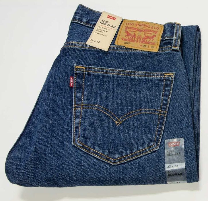 Мужские джинсы Levis 505 Dark Stonewash, 005054886 Левис, Ливайс США