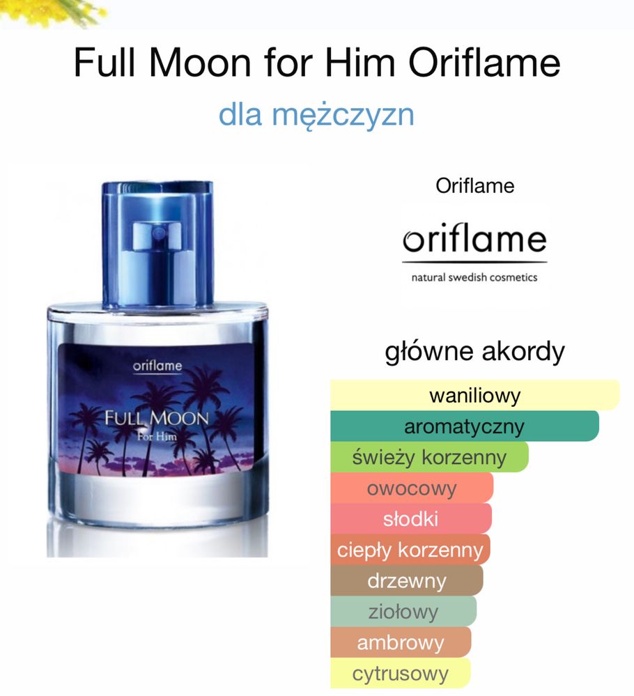 Perfumy Full Moon Him Oriflame Unikat