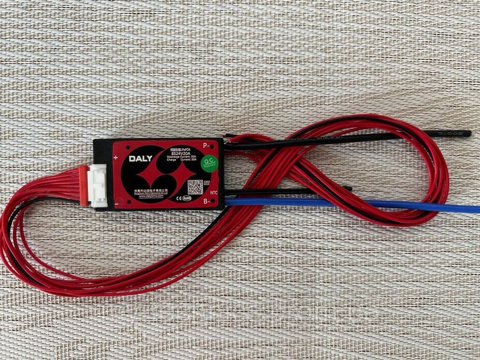 BMS Daly LifePO4 8s 20A 24v контроллер заряду-розряду з балансуванням