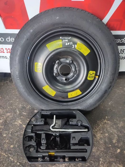 PS41 Kit Pneu Suplente Peugeot 308 de 2017 Furação 5x108