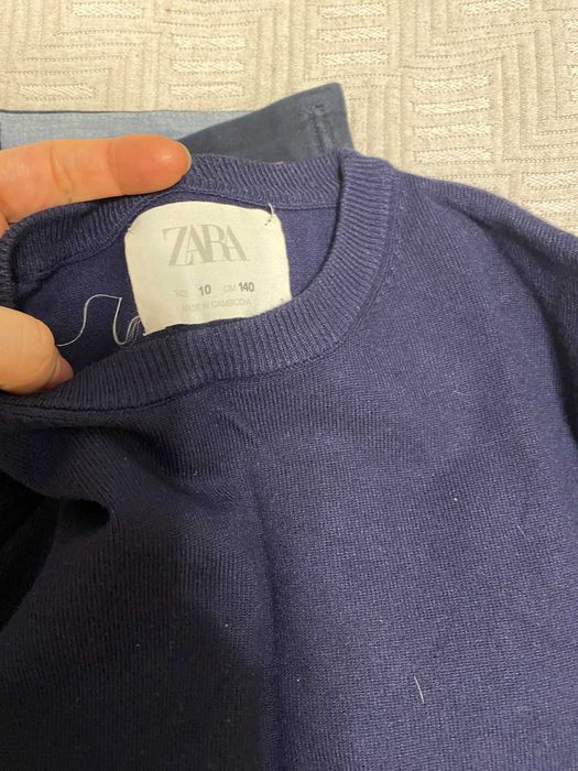 Лот вещей Брюки штаны школьные синие шкільні next 134 кофта zara 9-11