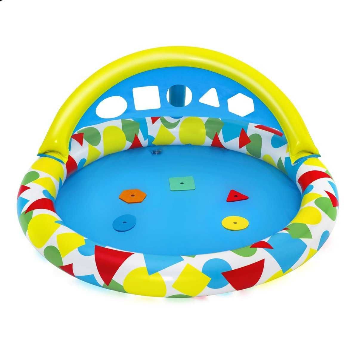 Дитячий надувний басейн Bestway 52378 «Плюскайся і вчися»