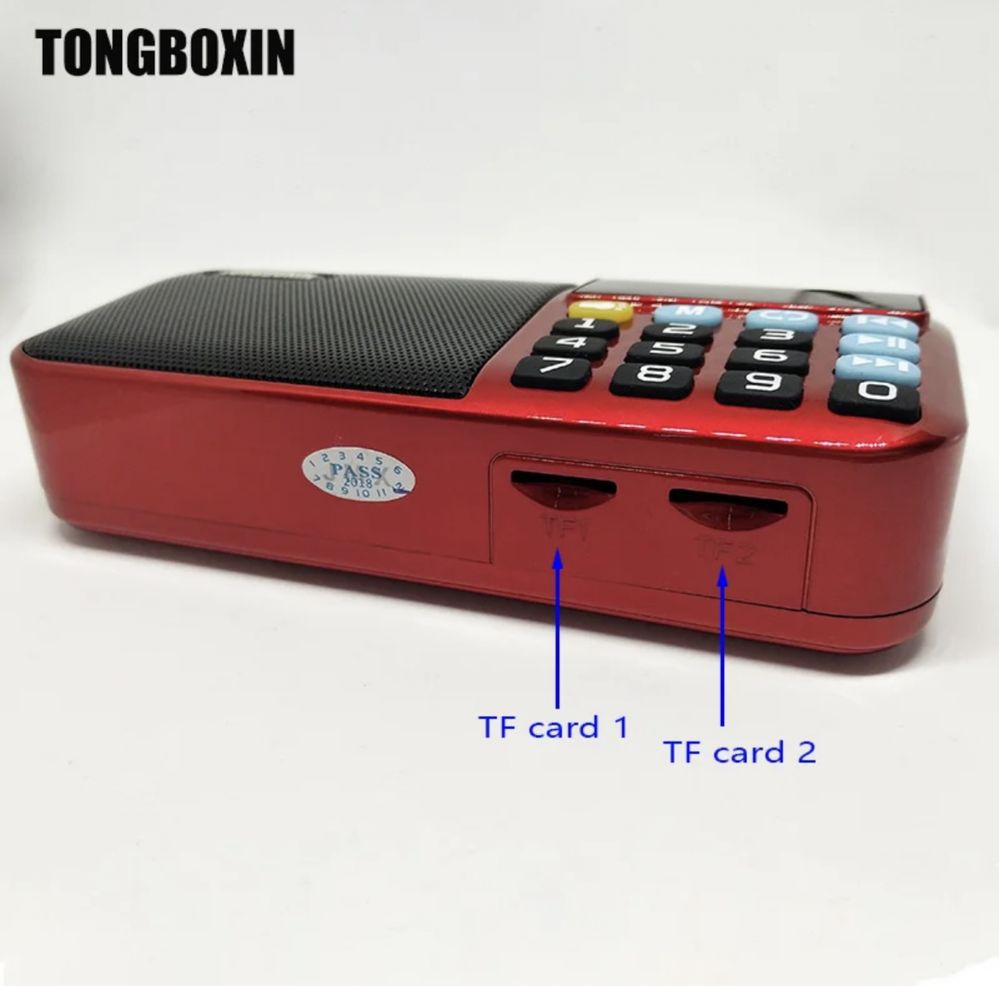 Радио fm,  радиоприемник tongboxin, колонка bluetooth